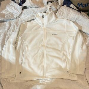 Columbia Soft White Fleece Jacket